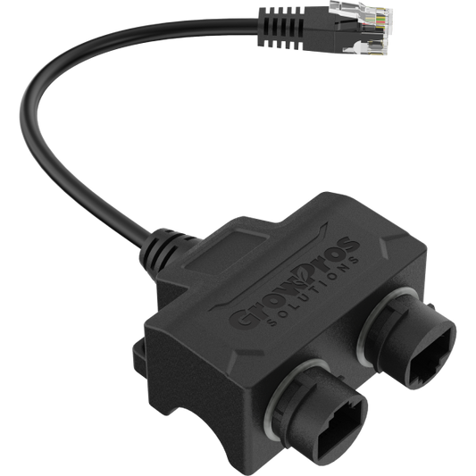 RJ12 to Dual RJ45 Push-Lock Signal Duplicator