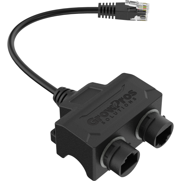 RJ12 to Dual RJ45 Push-Lock Signal Duplicator