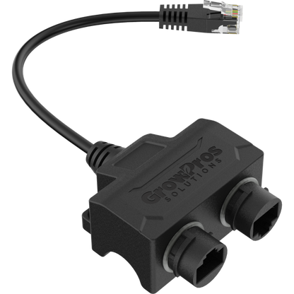 RJ12 to Dual RJ45 Push-Lock Signal Duplicator